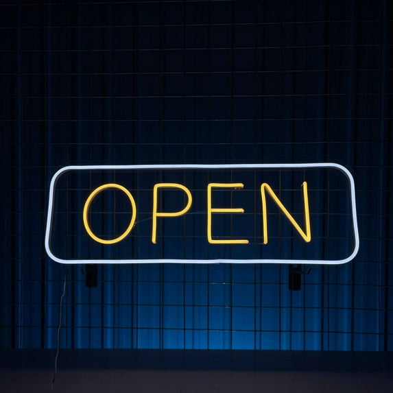 Handmadetneonsign Open Welcome Neon Sign, Open Light Wall Art Decor, Open Store Shop Wall Decor