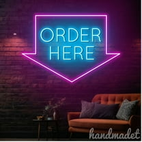 Handmadetneonsign Order Here Neon Sign, Welcome Open Wall Art Decor, Home Bar Pub Coffee Wall Decor 65019
