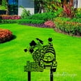 thumbnail image 1 of Handmadetneonsign Outdoor Happy Halloween Metal Sign With Stakes, Outdoor Halloween Gnome Decor, 1 of 4