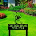 thumbnail image 1 of Handmadetneonsign Outdoor Memorial Cowboy Metal Sign With Stakes, Outdoor Memorial Cowboy Name, 1 of 4