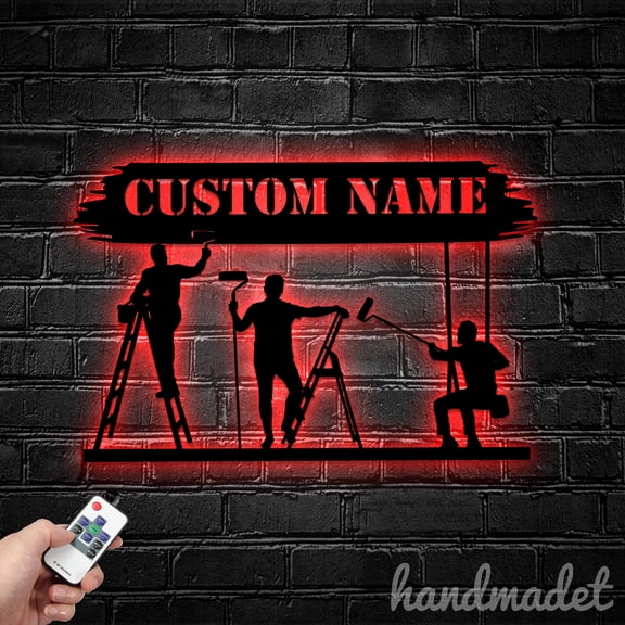 Handmadetneonsign Painters Metal Wall Art Light, Painters Metal Sign Wall Decor, Home Metal Decor 64751