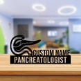 thumbnail image 1 of Handmadetneonsign Pancreatologist Metal Nameplate, Hospital Desk Nameplate, Doctor Desk Name Plate Decor 52949, 1 of 5