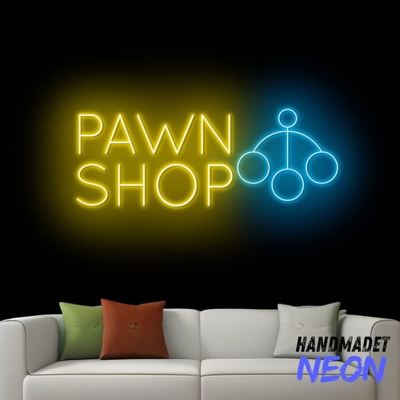 Handmadetneonsign Pawn Shop Neon Sign, Pawn Open Led Sign, Pawnbrokers Store Wall Art, Pawn Shop Neon Light Decors 79541