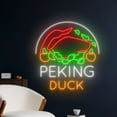 thumbnail image 1 of Handmadetneonsign Peking Duck Neon Sign, Peking Duck Wall Art Decor, Chinese Restaurant Wall Decor, 1 of 5