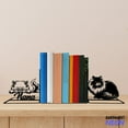 thumbnail image 1 of Handmadetneonsign Persian Cat Metal Bookends, Persian Cat Name Bookend, Cat Table Bookshelf Decor 044985, 1 of 3