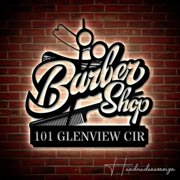 Handmadetneonsign Personalized Barber Shop Home Number Metal Sign, Barber Shop Address Metal Sign