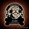 thumbnail image 1 of Handmadetneonsign Personalized Havanese Dog Home Number Metal Sign, Havanese Dog Address Metal Sign, 1 of 5
