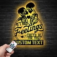 thumbnail image 1 of Handmadetneonsign Personalized If I Had Feelings They'd Be For You Metal Wall Art LED Light, 1 of 5