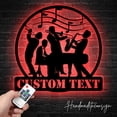 thumbnail image 1 of Handmadetneonsign Personalized Jazz Music Band Metal Wall Art LED Light - Custom Music Studio Sign, 1 of 5