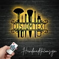 thumbnail image 1 of Handmadetneonsign Personalized Make Up Salon Metal Wall Art LED Light - Custom Beauty Salon Sign Decor, 1 of 5