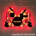 thumbnail image 1 of Handmadetneonsign Personalized Name Music Band Metal Wall Art LED Light - Custom Music Studio Metal Sign, 1 of 3