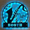 thumbnail image 1 of Handmadetneonsign Personalized Saxophone Musical Instrument Metal Wall Art LED Light - Custom Name Music, 1 of 3
