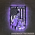 thumbnail image 1 of Handmadetneonsign Personalized US Boxing Gloves Metal Wall Art LED Light - Custom Boxer Sign Home Decor, 1 of 3