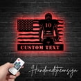 thumbnail image 1 of Handmadetneonsign Personalized US Football Metal Wall Art LED Light - Custom America Football Player, 1 of 5