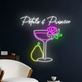 thumbnail image 1 of Handmadetneonsign Petals & Prosecco Led Sign, Petals Prosecco Neon Light, Prosecco Neon Sign, Rose, 1 of 5
