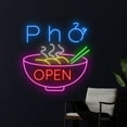 thumbnail image 1 of Handmadetneonsign Pho Open Led Sign, Pho Noodles Neon Sign, Vietnamese Noodles Led Light, Vietnam, 1 of 5