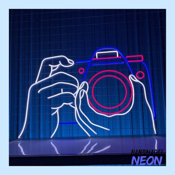 Handmadetneonsign Photo Studio Neon Sign, Camera Led Sign, Studio Neon Light, Photo Studio Wall Art, Photo Wall Decor 90038