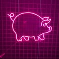 thumbnail image 1 of Handmadetneonsign Pig Neon Sign, BBQ Wall Art Decor, BBQ Restaurant Neon Light, BBQ Food Wall Decor, 1 of 5