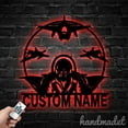 thumbnail image 1 of Handmadetneonsign Pilot Metal Wall Art Light, Airplane Metal Sign Wall Decor, Aircraft House Metal Decor 59506, 1 of 5