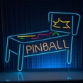 thumbnail image 1 of Handmadetneonsign Pinball Neon Sign, Pinball Wall Art Decor, Pinball Light Sign, Man Cave Wall Decor, 1 of 5
