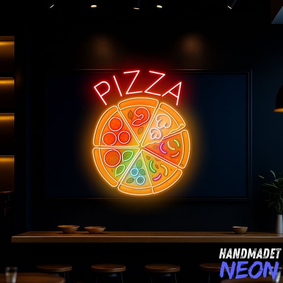 Handmadetneonsign Pizza Neon Sign, Fast Food Neon Sign, Restaurant Decor