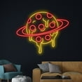 thumbnail image 1 of Handmadetneonsign Pizza Planet Neon Sign, Pizza Neon Light, Pizza Led Light, Pizza Slice Led Sign, 1 of 5