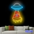 thumbnail image 1 of Handmadetneonsign Pizza UFO Neon Sign, UFO Abduction Pizza Led Sign, Pizza Slice Wall Art, Food Store Home Wall Decor 78200, 1 of 5