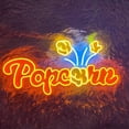 thumbnail interactive-video image 1 of Vintage Popcorn Tin Sign - Home Theater Decor - 8x11 Inches - Made In USA 1 of 5