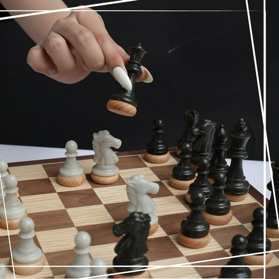 Handmadetneonsign Premium Chess Set, Luxury Walnut Chess Set, Chess Set With Board, A Luxury Gifts