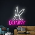 thumbnail image 1 of Handmadetneonsign Rabbit Neon Sign, Bunny Neon Light, Easter Rabbit Led Light, Animal Neon Light, 1 of 5