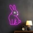 thumbnail image 1 of Handmadetneonsign Rabbit Neon Sign, Bunny Neon Light, Easter Rabbit Led Light, Easter Bunny Led Sign, Wall Décor, 1 of 5