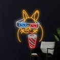 thumbnail image 1 of Handmadetneonsign Rabbit in 3D Glasses Neon Sign, Happy Easter Led Sign, Happy Easter Neon, 1 of 5