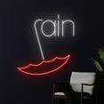 thumbnail image 1 of Handmadetneonsign Rain Umbrella Neon Sign, Umbrella Rain LED Sign, Personalized Rain Neon Light, 1 of 5