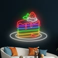 thumbnail image 1 of Handmadetneonsign Rainbow Cake LED Sign, Strawberry Cake Neon Sign, Cream Cake Bakery Neon Light, 1 of 5