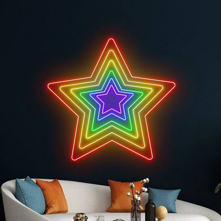 Rainbow star lights outlet