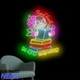 thumbnail image 1 of Handmadetneonsign Read Books Be Kind Stay Weird Neon Sign, Skeleton Reading Book Led Sign 93545, 1 of 5