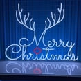 thumbnail image 1 of Handmadetneonsign Reindeer Neon Sign, Santa Neon Wall Art Decor, Christmas Led Sign, Christmas Wall Decor, 1 of 5