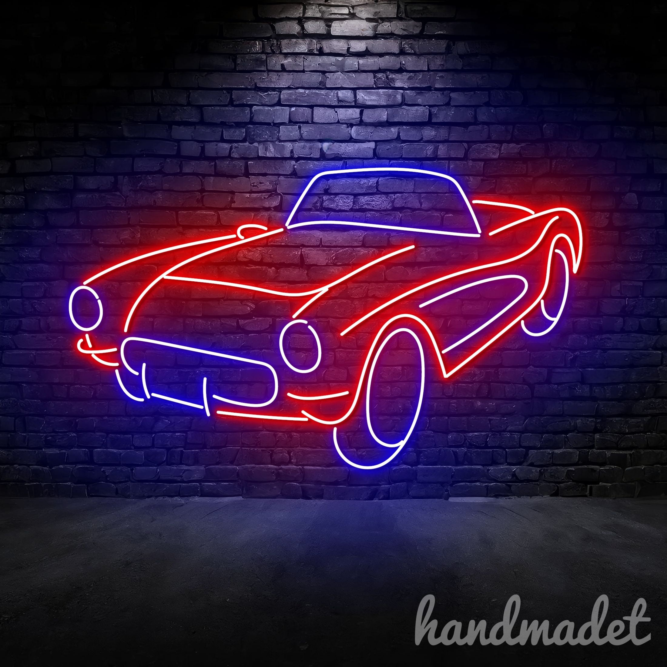 カーズ ネオンボード Handmadetneonsign Retro Car Neon Sign, Car Led Light