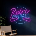 thumbnail image 1 of Handmadetneonsign Retro Pinball Neon Sign, Pinball Retro Led Light, Arcade Led Sign,Game Room Decor, 1 of 5