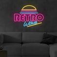 thumbnail image 1 of Handmadetneonsign Retro Wave Neon Led Sign, Retro Neon Sign, Wall Decor, Vintage Led Light, Custom, 1 of 4