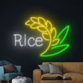 thumbnail image 1 of Handmadetneonsign Rice Neon Sign, Organic Rice Wall Art Decor, Farmer Farmhouse Wall Decor, 1 of 5