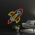 thumbnail image 1 of Handmadetneonsign Rocket Led Sign, Rocket Neon Sign, Wall Decor, Duck Led Light, Custom Neon Sign, 1 of 5