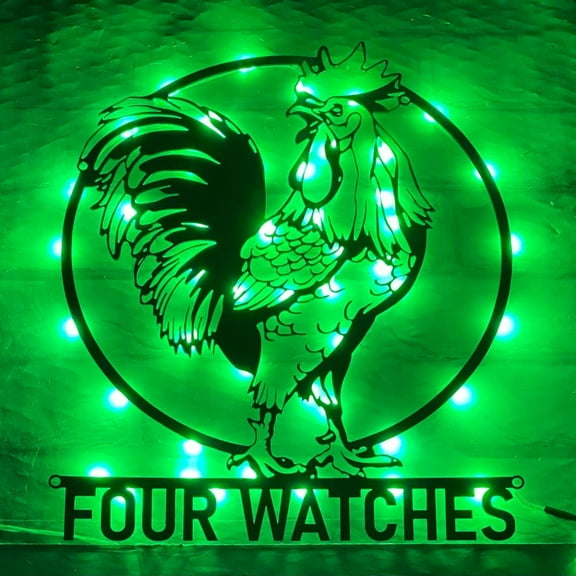 Handmadetneonsign Rooster Metal Wall Art Light, Rooster Metal Sign Wall Decor, Farmhouse Metal Decor