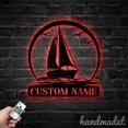 thumbnail image 1 of Handmadetneonsign Sailboat Metal Wall Art Light, Sailboat Metal Sign Wall Decor, Marine Metal Decor 50296, 1 of 5