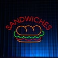 thumbnail image 1 of Handmadetneonsign Sandwiches Neon Sign, Sandwiches Open Wall Art Decor, Signboard for Sandwiches Store Wall Decor, 1 of 5