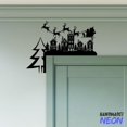 thumbnail image 1 of Handmadetneonsign Santa Sleigh Reindeer Door Corner Sign, Christmas Metal Door Topper, Christmas Tree Door Corner Decor 83464, 1 of 3