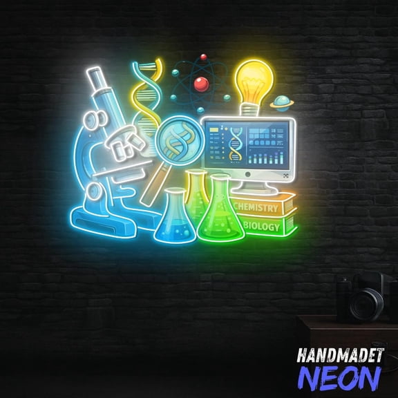 Handmadetneonsign Science Laboratory Neon Sign, Gift For Scientist