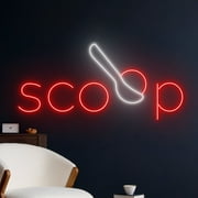 Handmadetneonsign Scoop Ice Cream Neon Sign, Ice Cream Neon, Scoop Up Ice Cream, Wall Art, Wall Decor