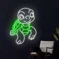 thumbnail image 1 of Handmadetneonsign Sea Turtle Neon Sign, Marine Turtle Led Sign, Ocean Turtle Led Light, Turtle Neon, 1 of 5