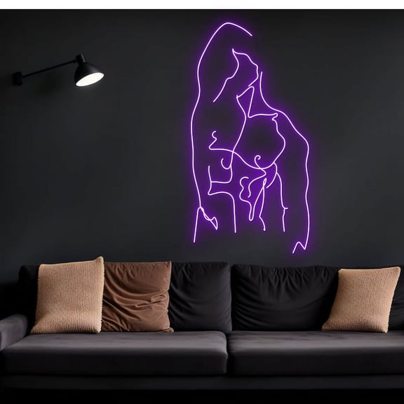 Handmadetneonsign Sexy Man Body Neon Sign, Naked Man Neon Light, Man's Muscle Led Light, Custom Neon Sign, Bedroom Neon Sign, Wall Décor